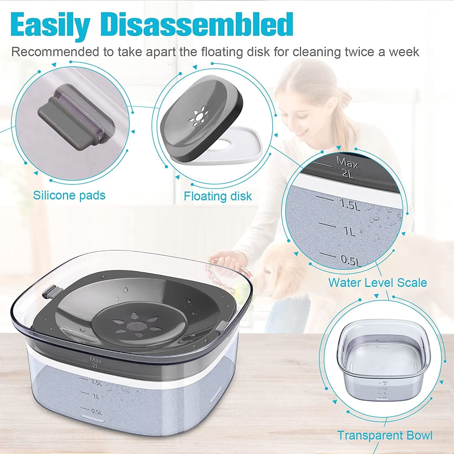upsky-70oz-dog-water-bowl-2l-no-spill-dog-bowls-large-capacity-spill-proof-slow-water-feeder-no-splash-pet-water-dispenser-vehicle-carried-travel-slow-drinking-bowl-for-messy-drinkers