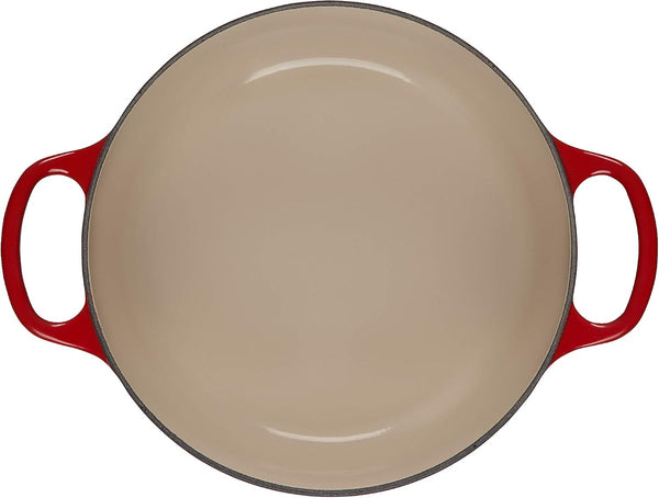 Enameled Cast Iron Signature round Dutch Oven - Cerise with SS Figural Heart Knob4