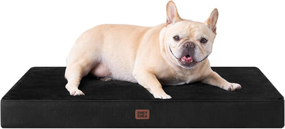 EHEYCIGA Medium Memory Foam Dog Crate Bed Washable, 30X20Inch, Grey | High Density Egg Crate Foam, Waterproof Liner, Removable Easy Clean Cover, Non-Slip Bottom, Fits Crate, Floor and Sofa12