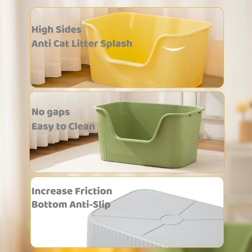 extra-large-litter-box-with-high-sides-25-27-lx17-83-wx13-11-h-anti-splashing-tool-free-assembly-multi-kitty-cat-litter-box-jumbo-yellow