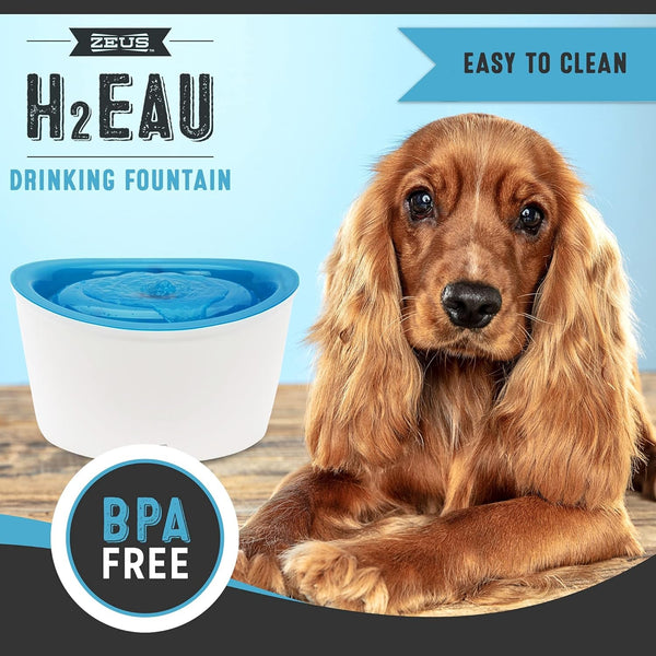 Zeus Fresh & Clear Elevated Dog and Cat Water Dispenser, Large Drinking Water Fountain with Purifying Filter, 6L Capacity, 1 Count (Pack of 1) | Large Drinking Water Fountain with Purifying Filte6