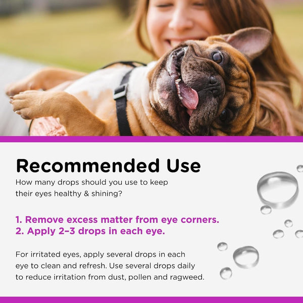 Nutri-Vet Dog Eye Wash, Tear Stain Remover for Dogs, Pet Eye Rinse, 4Oz | Eye Wash for Dogs, Dog Eye Cleaner, Tear Stains, Pet Safe Formula, Gentle Cleansing, Daily Care, Routine Cleaning5