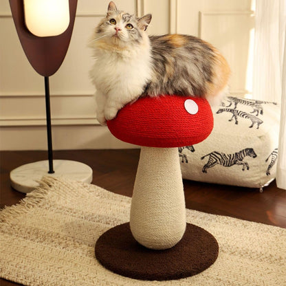Mushroom Cat Scratching Post - Unique Design, Sisal-Wrapped, Ideal for Medium and Small Cat, Cat Scratcher Cute with 100% Sisal Covered Scratching Post1