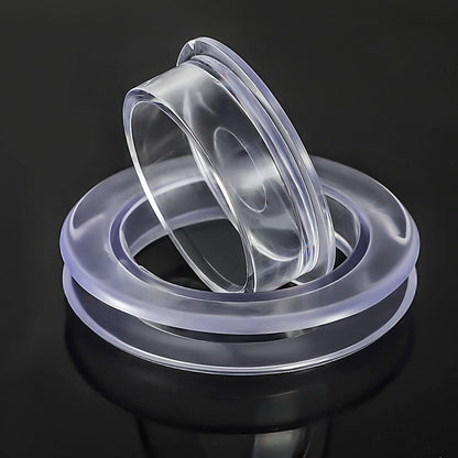 2 Pack Patio Table Umbrella Hole Ring and Cap Set for Standard Table Hole | Fits 2" Glass or Acrylic Table Holes, Silicone Material, Reduces Sway, Scratches and Rattling3