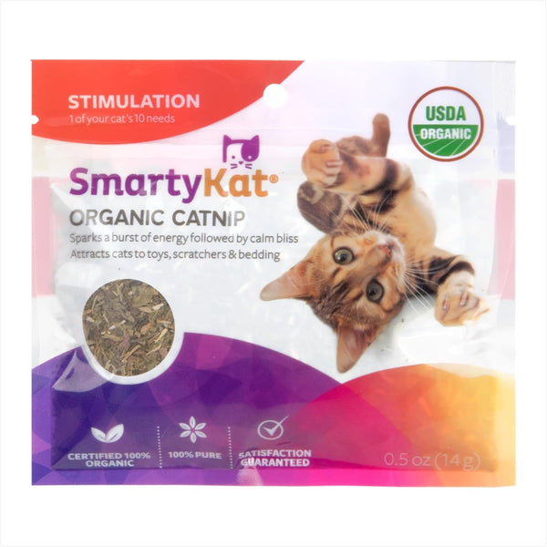 Smartykat Natural Catnip Canister, 100% Natural Cat Nip for Cats, Premium Dried Catnip for Indoor Cats, Positive Training Aid for Play and Exercise, Resealable Shaker Bottle, 2 Ounces8