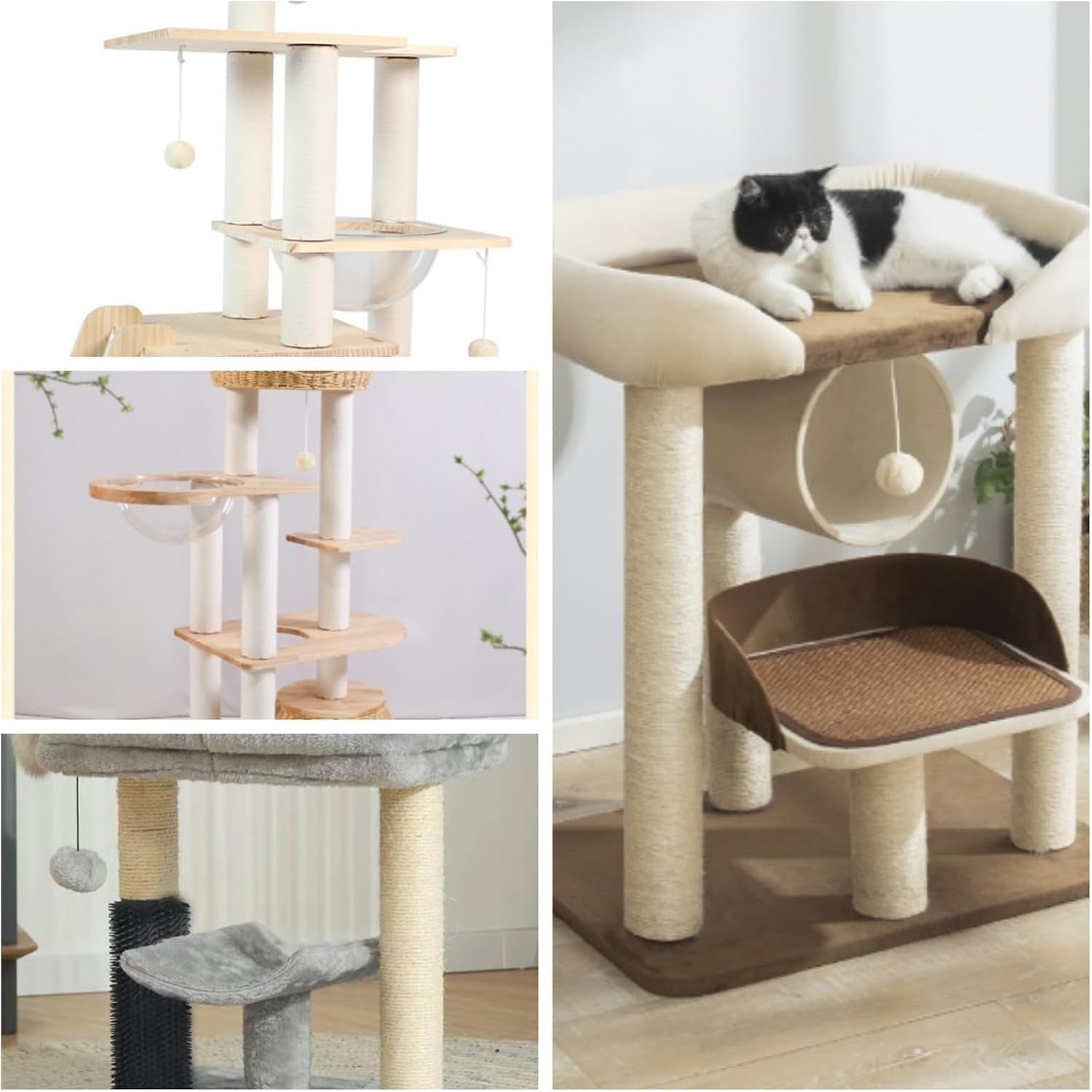 4-pcs-m8-cat-scratching-post-replacement-15-7inch-sisal-pole-cat-tree-replacement-post-with-screws-diy-scratcher-scratching-post-replacement-pad-crafts-gardening-hammock-home-decorating
