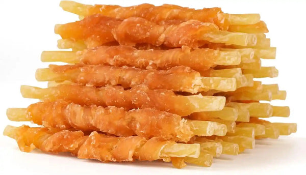 MON2SUN Dog Treats, 4.5-4.7 Inch Chicken Wrapped Codfish Sticks, 14.11 Oz | 40 Count Pack, Soft Chewy Texture, Low-Fat Recipe, Rawhide-Free Daily Treats, Suitable for Small Dogs1