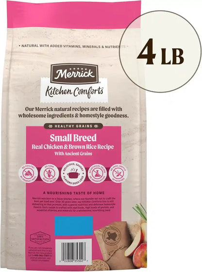Merrick Healthy Grains Premium Dry Dog Food for Small Dogs, Wholesome and Natural Kibble, Small Breed Recipe - 4.0 Lb. Bag11