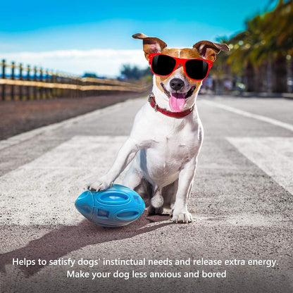 EASTBLUE Squeaky Dog Toys for Aggressive Chewers: Rubber Puppy Chew Ball with Squeaker, Almost Indestructible and Durable Pet Toy for Medium and Large Breed2