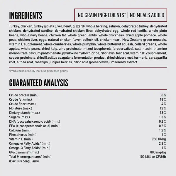 ORIJEN Grain Free WHOLEPREY Dry Dog Food Small Breed Recipe 4Lb. Bag | 85% Fresh or Raw Ingredients, Grain Free, High Protein, Made in the USA, Nourishing Organs, No Corn, Soy or Wheat7