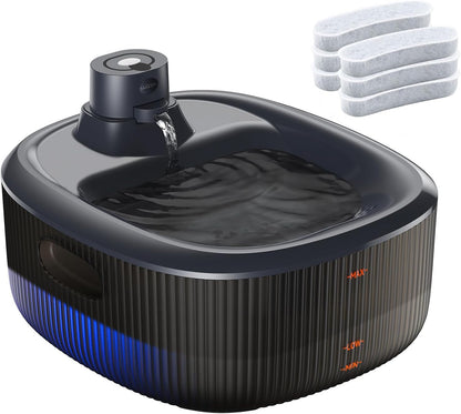 WOPET Dog Water Fountain for Large Dogs, 6L/205Oz/1.6Gal Automatic Dog and Cat Water Fountain, Pet Water Dispenser with 2 Filters, Ultra-Quiet Pump, Great for Large Dogs Cats and Multi-Pet Home10