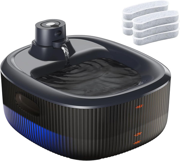 WOPET Dog Water Fountain for Large Dogs, 6L/205Oz/1.6Gal Automatic Dog and Cat Water Fountain, Pet Water Dispenser with 2 Filters, Ultra-Quiet Pump, Great for Large Dogs Cats and Multi-Pet Home10