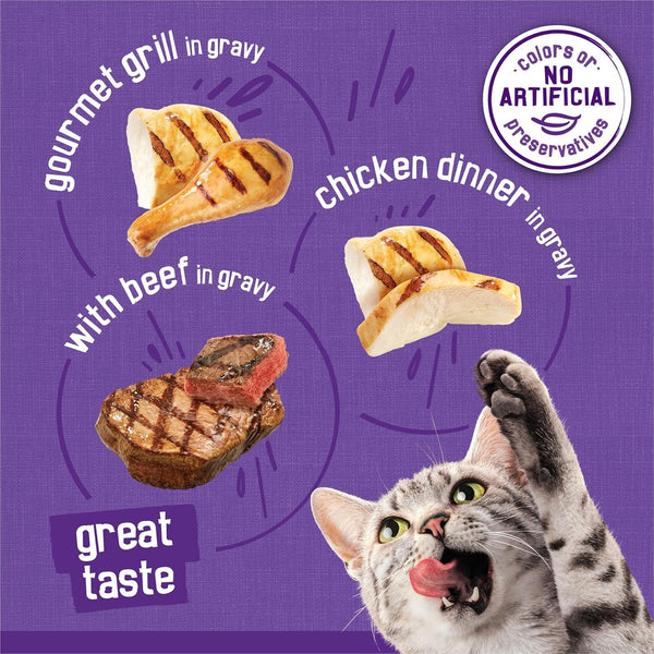Friskies Purina Meaty Bits Cat Food Variety Pack, 24 Pack 5.5 Oz Cans6