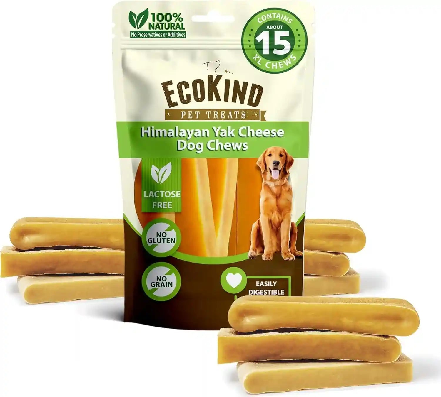 ecokind-yak-cheese-himalayan-dog-chews-yak-chews-for-large-dogs-4-5-bones-1-lb-long-lasting-for-aggressive-chewers-only-3-ingredient-natural-high-protein-dental-dog-treats-no-additives-or-lactose