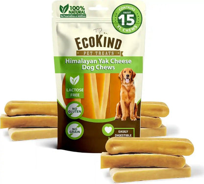 Ecokind Yak Cheese Himalayan Dog Chews, Yak Chews for Large Dogs, 4-5 Bones | 1 Lb, Long Lasting for Aggressive Chewers, Only 3 Ingredient Natural High Protein Dental Dog Treats, No Additives or Lactose19