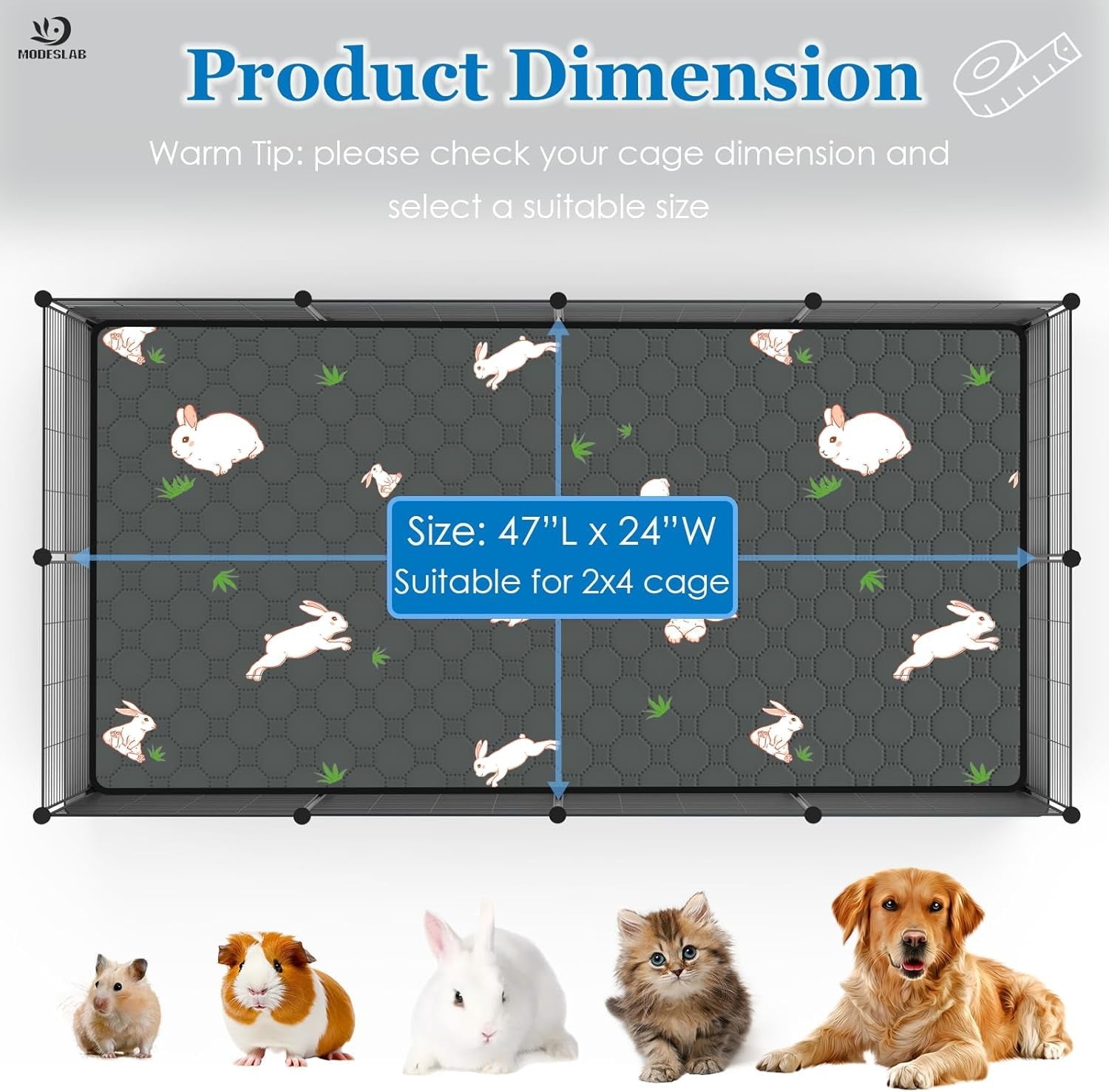 2-pack-guinea-pig-cage-liner-24-x-47-reusable-guinea-pig-bedding-washable-absorbent-pee-pads-for-dogs-rabbit-chinchilla-hamster-leakproof-anti-slip