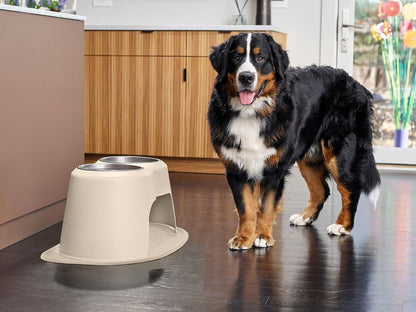 Weathertech Double High Pet Feeding System - Elevated Dog/Cat Bowls - 8 Inch High Dark Grey (DHC3208DGDG)3