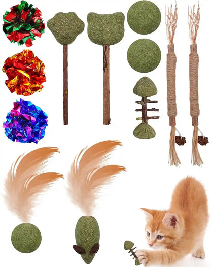 PET SHOW 20 Pcs Cat Crinkle Toy Ball 2.5Inch Mylar Cat Pounce Chase Toys Colorful Paper Ball Chase Training Activity for Cats Kittens8