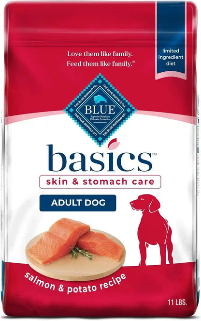 Blue Buffalo Basics Adult Dry Dog Food, Skin & Stomach Care, Limited Ingredient Diet for Dogs, Salmon Recipe, 24-Lb. Bag15