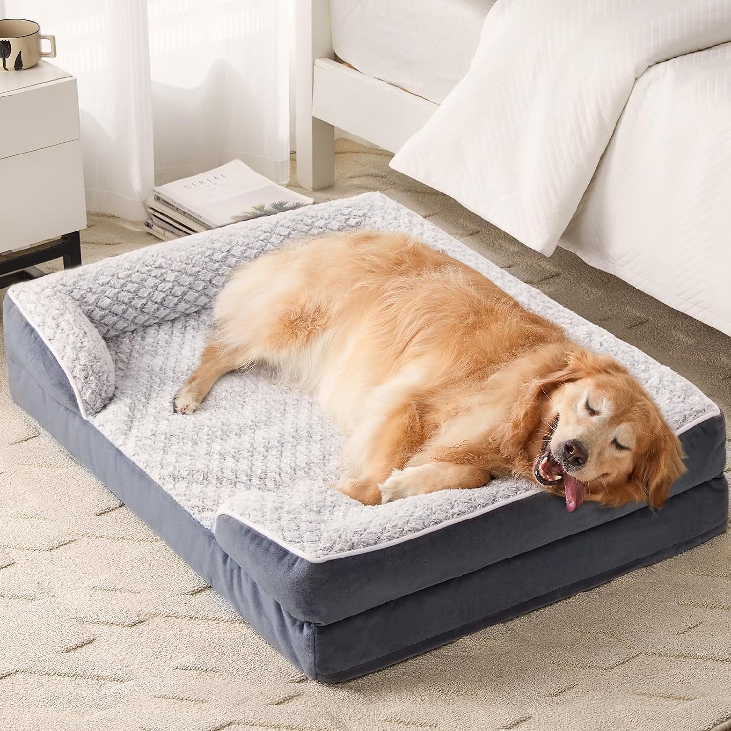 lextro-orthopedic-dog-beds-for-large-dogs-42x30-inch-extra-large-dog-bed-egg-crate-foam-bed-for-large-dogs-big-pet-bed-with-washable-removable-waterproof-pillow-cover-and-anti-slip-bottom-grey