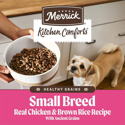 Merrick Healthy Grains Premium Dry Dog Food for Small Dogs, Wholesome and Natural Kibble, Small Breed Recipe - 4.0 Lb. Bag3