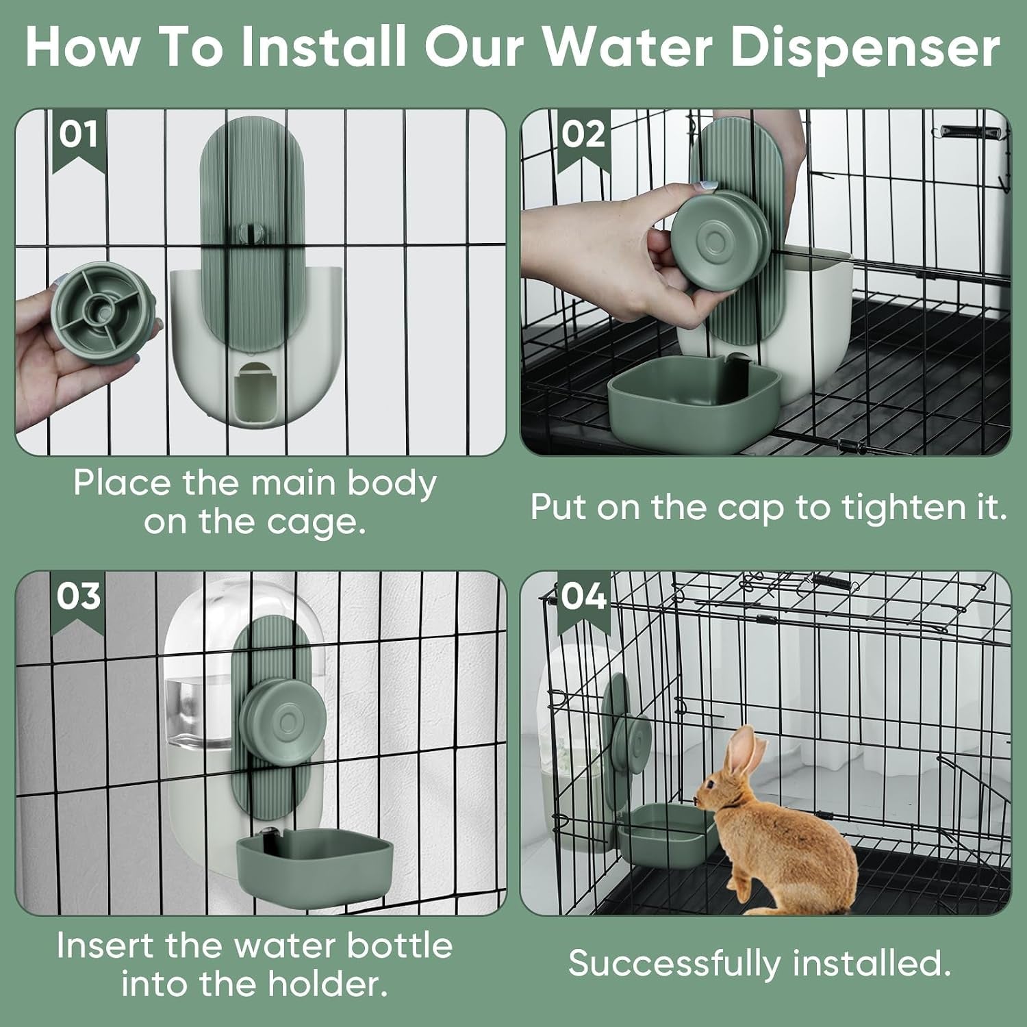 lemtrflo-28oz-rabbit-water-bottle-dispenser-bunny-cage-water-bowl-suitable-for-rabbits-guinea-pigs-ferrets-and-other-small-pets