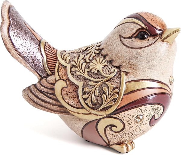 Bird Figurines for Home Decor,Bird Statue Sculpture for Shelf Decor Accents,Boho Bird Decorations for Table Office Living Room Bedroom,Retro Animal Statues Decorative Bird Gifts for Bird Lovers Women1
