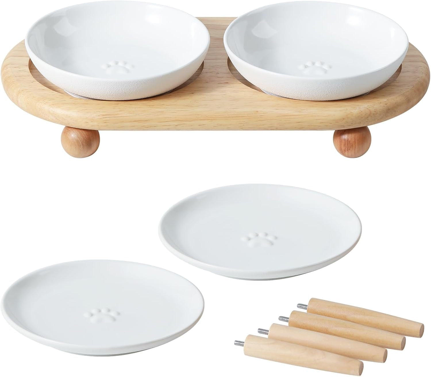 havniva-elevated-cat-bowls-cat-food-and-water-bowl-set-ceramic-cat-bowl-raised-cat-food-bowls-whisker-friendly-5-6-shallow-cat-dishes-6-wide-cat-plates-non-slip-wood-stand-two-heights
