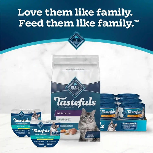 Blue Buffalo Tastefuls Mature Dry Cat Food for Adult Cats 7+, Made in the USA with Natural Ingredients, Chicken & Brown Rice Recipe, 3-Lb. Resealable Bag9