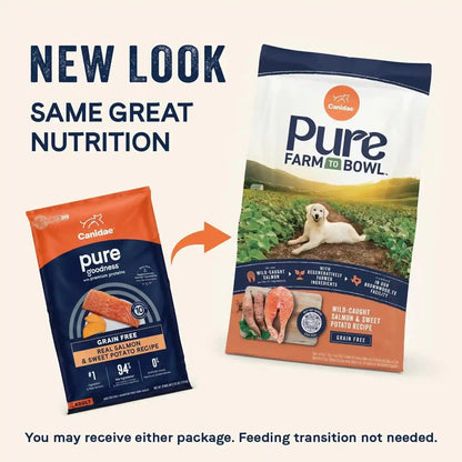 Canidae Pure Farm to Bowl Dry Dog Food - Balanced Nutrition for Adult Dogs - Limited Ingredient Formula - Grain, Wheat & Soy-Free - 22 Lb - Wild-Caught Salmon & Sweet Potato Recipe2