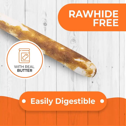 Canine Naturals Rawhide Free Peanut Butter Dog Chews, Sticks, 40 Count | 100% Rawhide Free, Made with Real Peanut Butter, All-Natural, Easily Digestible, 5 in Sticks, Dog Treats, Bulk Value Pack2