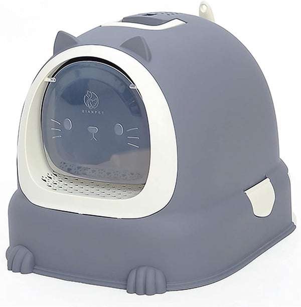 Dog Potty Training Toilet ﻿ Cat Litter Tray Fully Enclosed Large Drawer Type Toilet Oversized Poop Bowl Deodorant and Anti-Splashing and Pet with Spoon(A)1