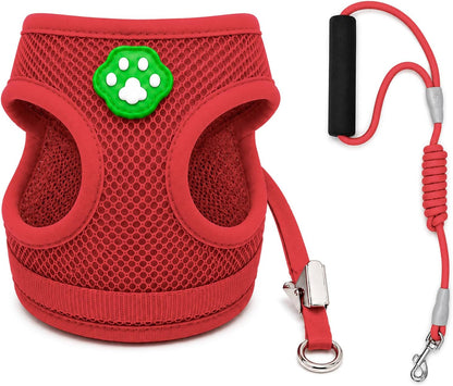 Dog Collar and Leash Set with Bowtie, Soft & Cute Puppy Collar, Cotton Puppy Collar with Adjustable Metal Buckle for Small, Medium Dog (Pink, Size S: Neck 10"-16")17