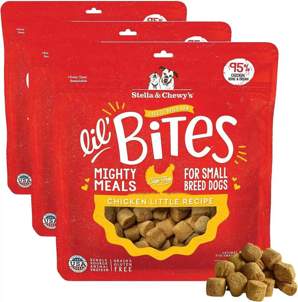Stella & Chewy'S Freeze-Dried Raw Lil' Bites Itty Bitty Beef Recipe Small Breed Dog Food, 7 Oz. Bag (Beef)12