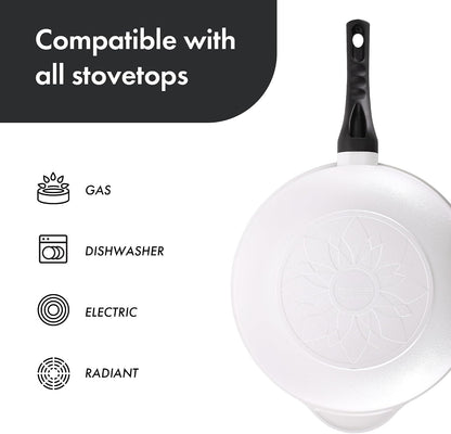 Cast Aluminum Nonstick Large Wok – Lightweight & Durable Stir Fry Pan, Heakthy Non Stick Coating, Easy to Clean, Dishwasher Safe, PFOA, PFAS Free, Stay-Cool Handle, Made in Korea (12.5", 32Cm)4