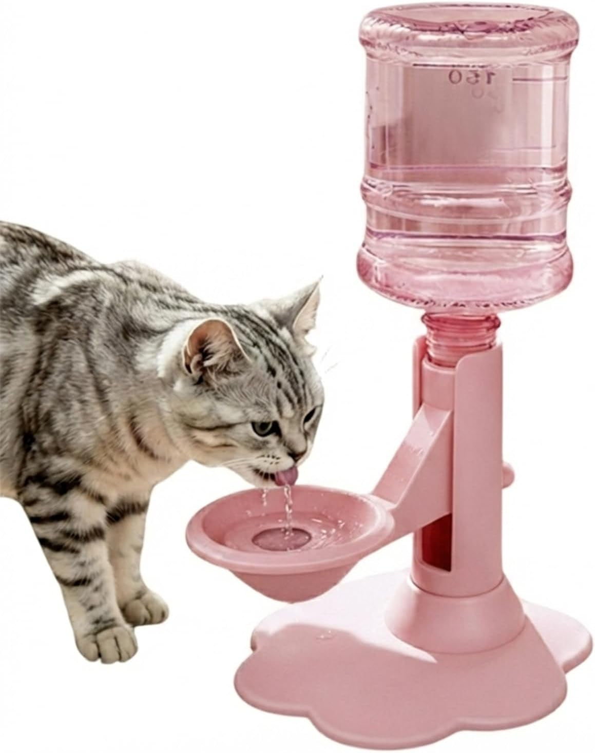 cat-water-dispenser-stand-spill-proof-pet-water-bowl-adjustable-elevated-stand-automatic-water-renewal-detachable-easy-clean-indoor-outdoor-use-blue-base-bottle