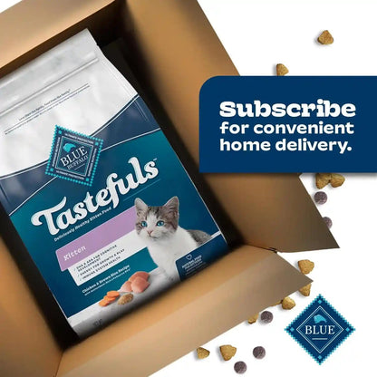 Blue Buffalo Tastefuls Kitten Food with DHA Dry Cat Food Made in the USA with Natural Ingredients, Chicken Recipe, 3-Lb. Resealable Bag11