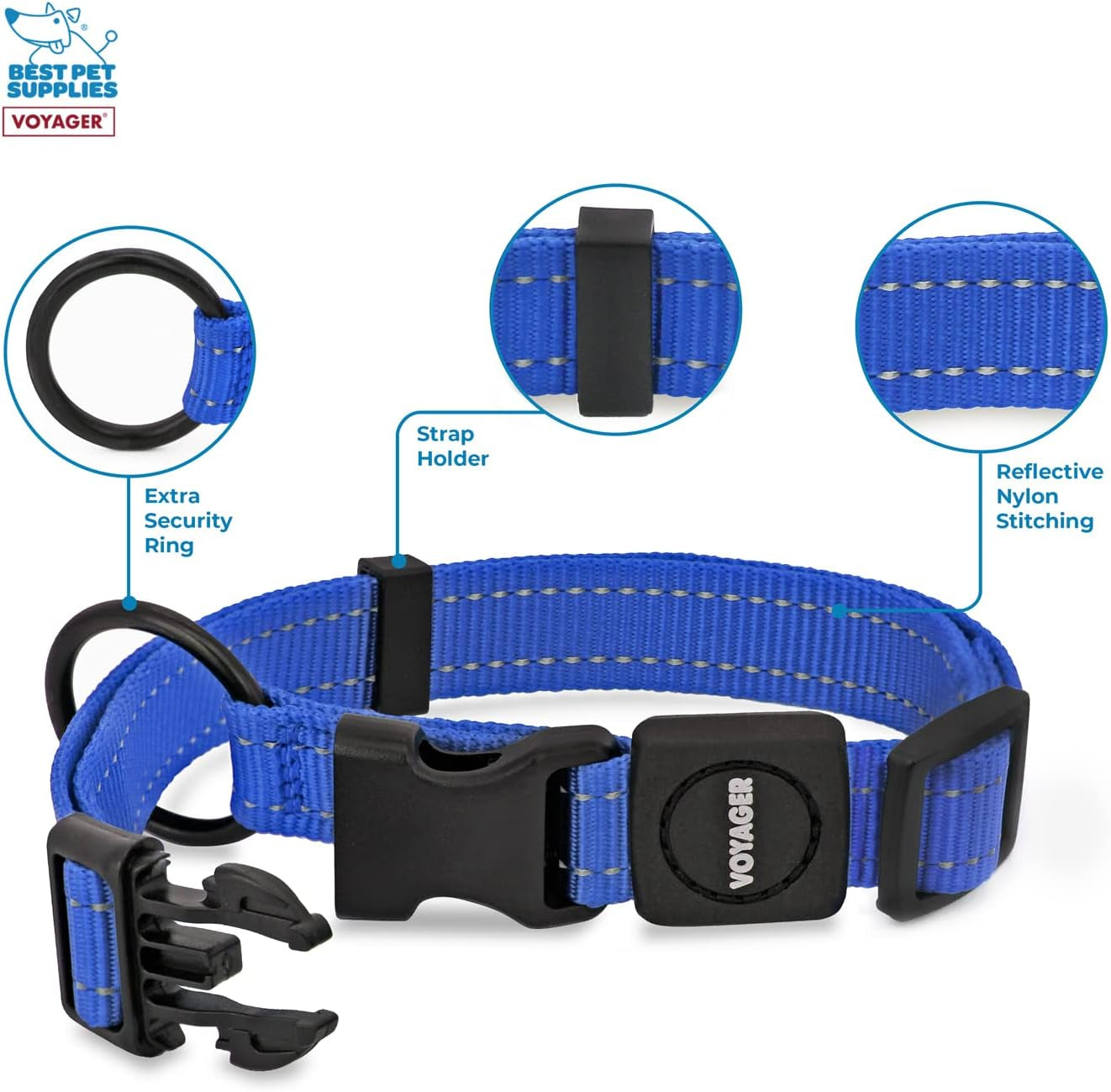 best-pet-supplies-voyager-reflective-dog-leash-or-collar-with-neoprene-handle-for-small-medium-and-large-breed-puppies-cute-and-heavy-duty-for-walking-running-and-training-royal-blue-s