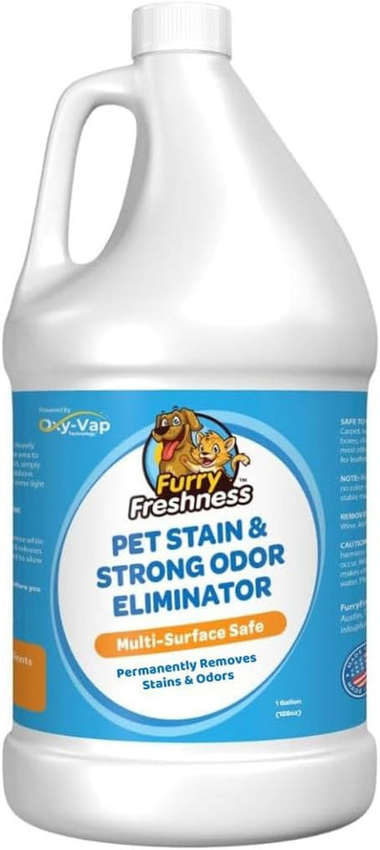 Furryfreshness Extra Strength Cat or Dog Pee Stain & Permanent Odor Remover + Smell Eliminator -Removes Stains from Pets & Kids Including Urine or Blood- Lifts Old Carpet Stains- (2 Pack)7