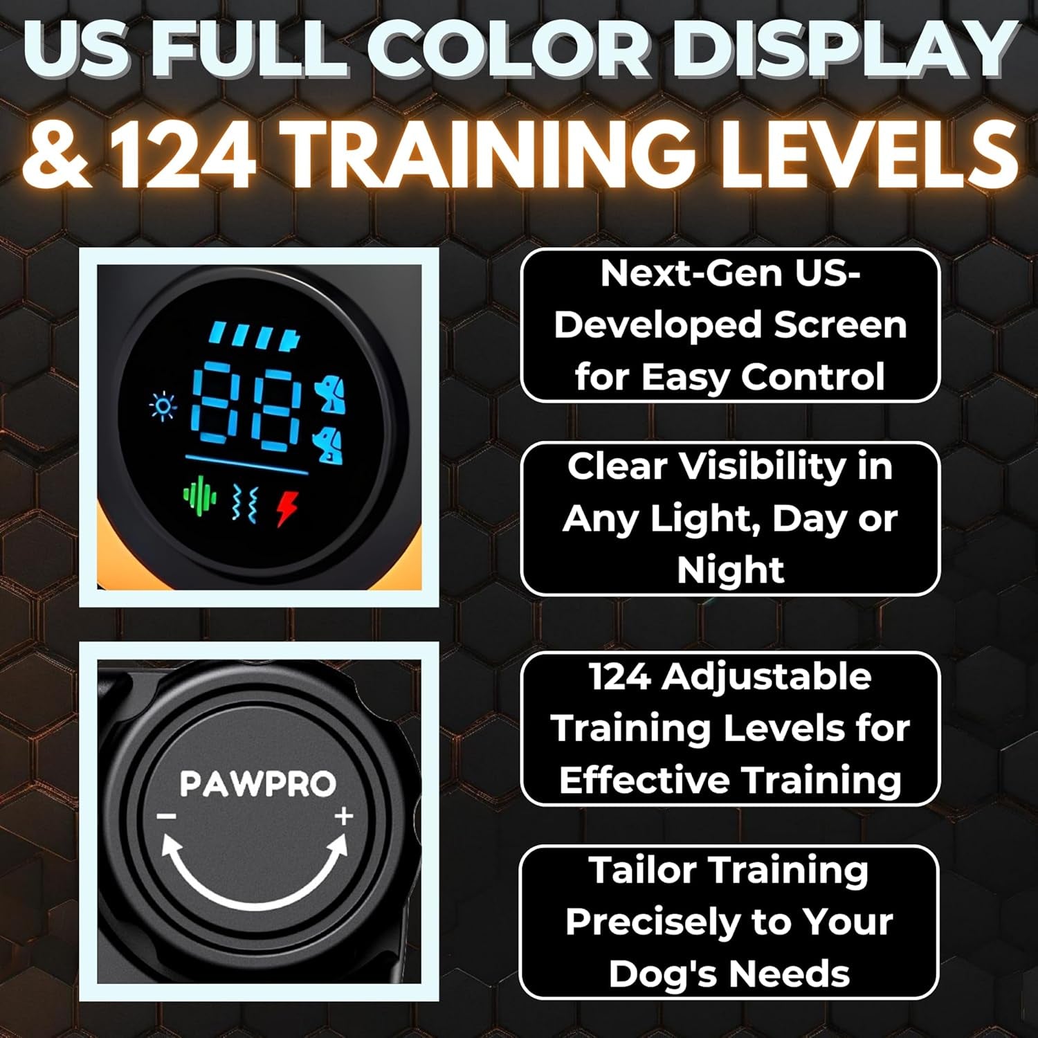 dog-shock-collar-with-remote-unmatched-4-mile-range-night-light-mode-training-guide-included-124-training-levels-4-modes-beep-vibration-shock-waterproof-rechargeable-fits-all-dogs-1-collar