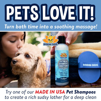 Bodhi Dog Shampoo Brush - Pet Grooming & Bath Supplies for Dogs and Cats - Bath Brush for Long & Short Hair - Premium Scrubber for Shower, Showerhead, Sprayer & Bathing (One Pack, Blue)7