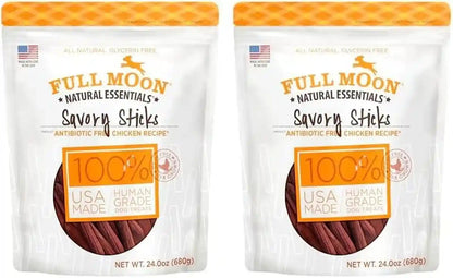 Full Moon All Natural Human Grade Dog Treats, Essential Beef Savory Sticks, 22 Ounce, 1.375 Pound (Pack of 1) | Human Grade, No Corn, No Wheat, No Soy, Glycerin Free, Made in the USA16