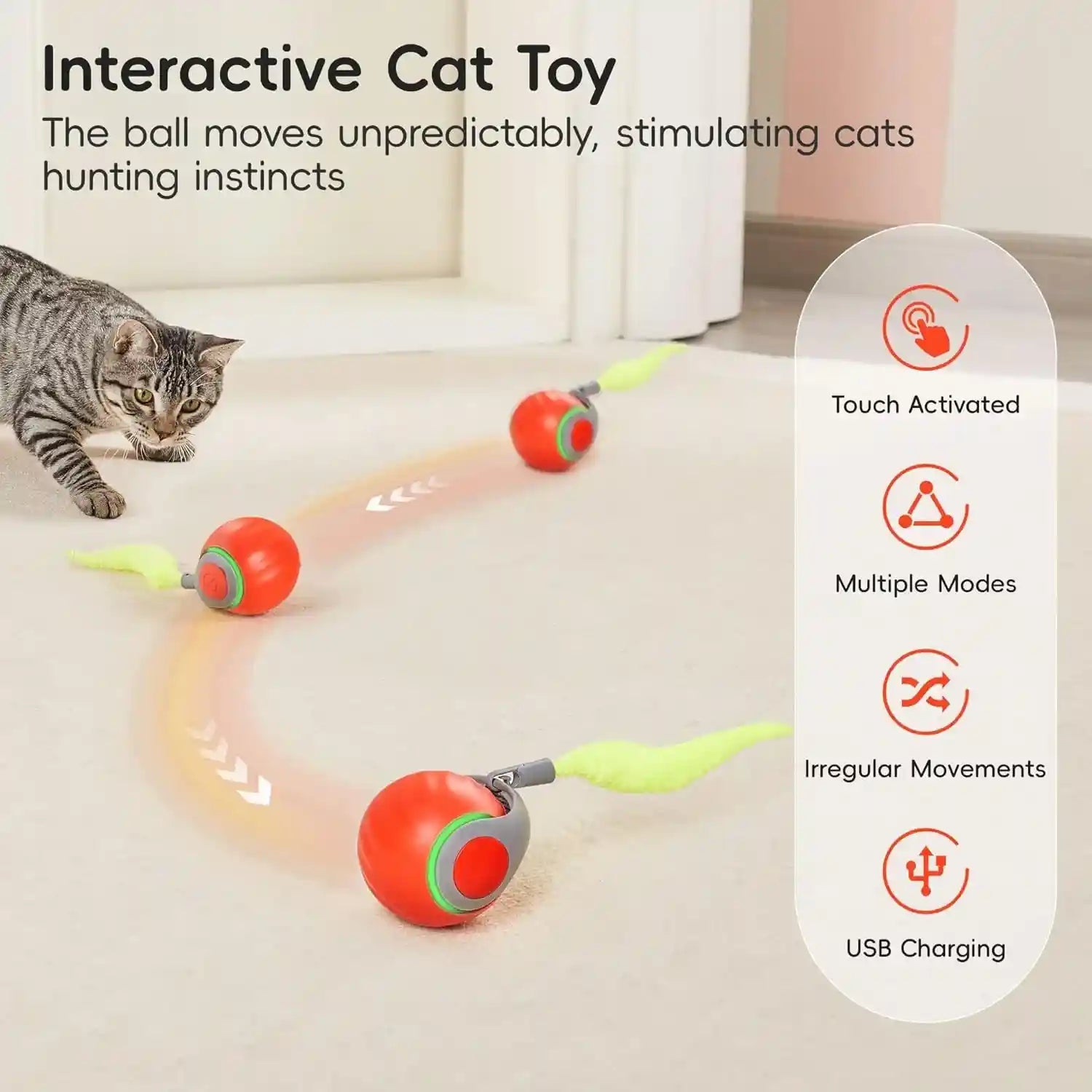 potaroma-moving-ball-cat-toys-with-feather-tail-rechargeable-2026-new-interactive-toy-for-indoor-cats-exercise-smart-interactive-kitten-rolling-ball-orange