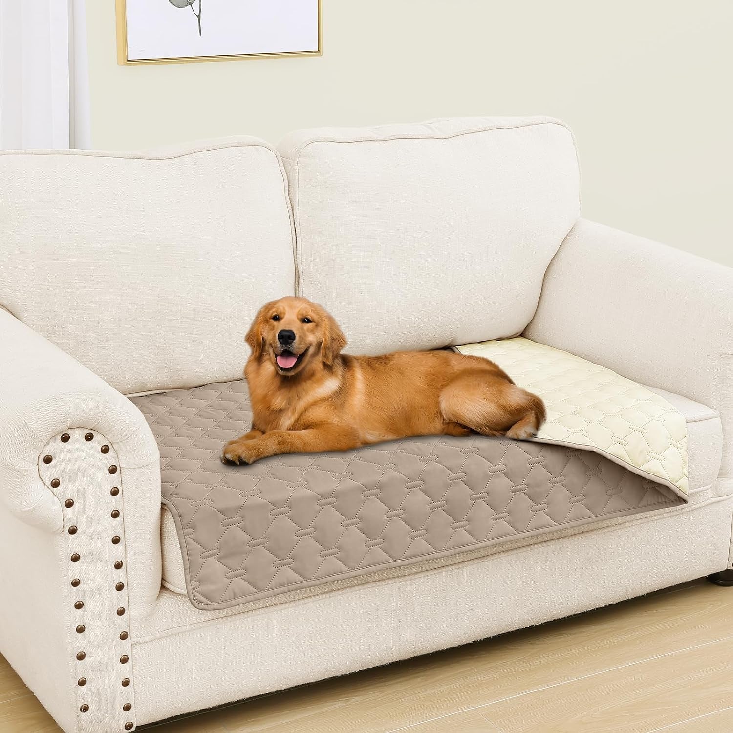 smiry-waterproof-dog-bed-cover-blanket-reversible-pet-blanket-soft-reversible-washable-leakproof-cats-dogs-couch-cover-for-sofa-couch-furniture-30x70-inch