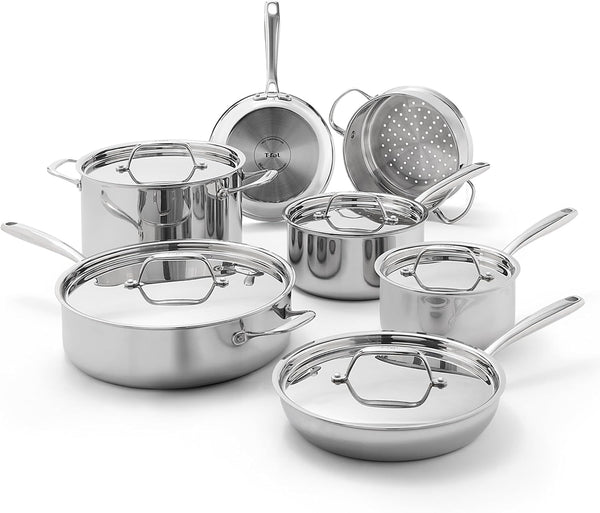 Pro Tri-Ply Stainless Steel, 12 Piece Pots and Pans Set1