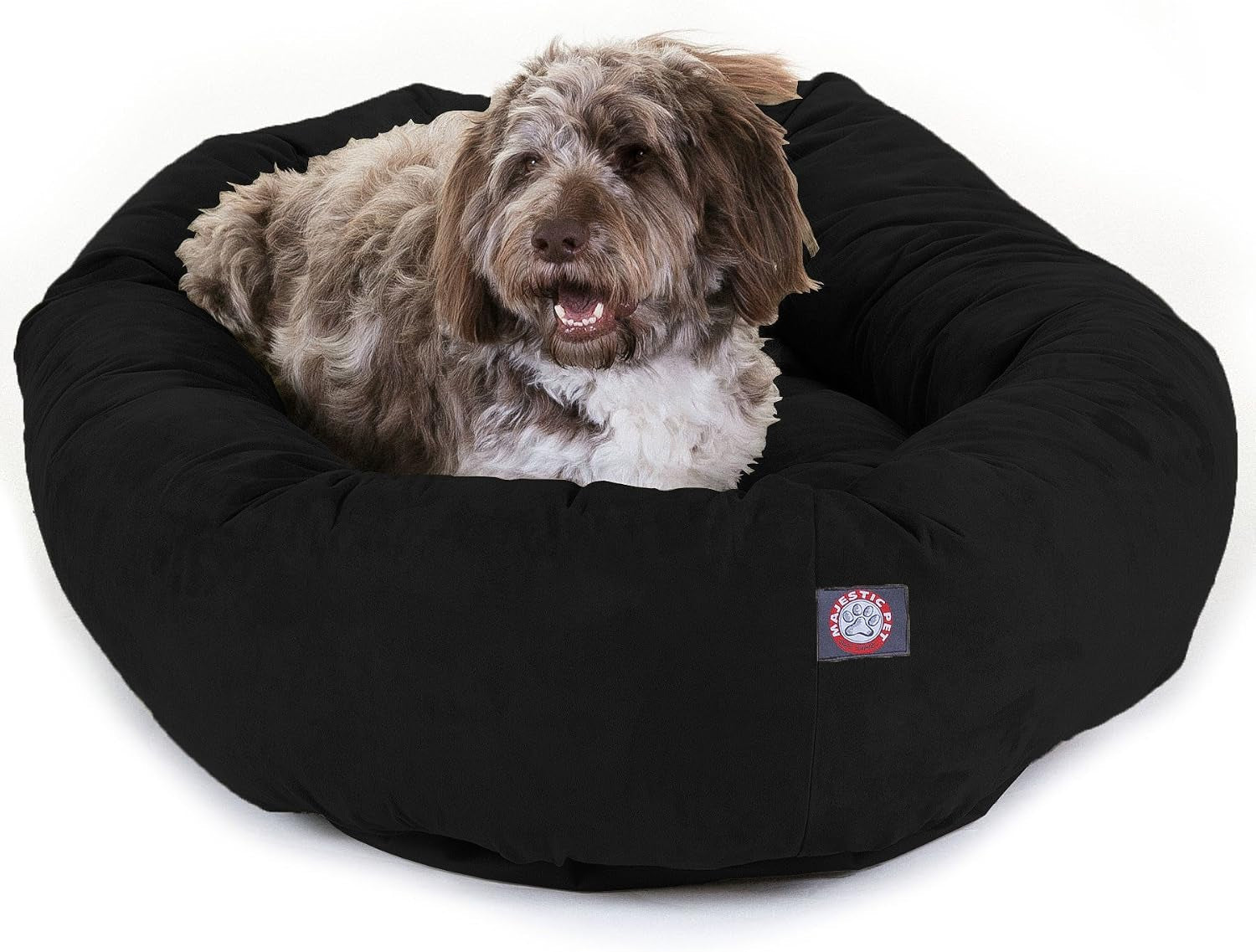 majestic-pet-32-inch-suede-calming-dog-bed-washable-cozy-soft-round-dog-bed-with-spine-support-for-dogs-to-rest-their-head-fluffy-donut-dog-bed-32x23x7-inch-round-pet-bed-medium-sage