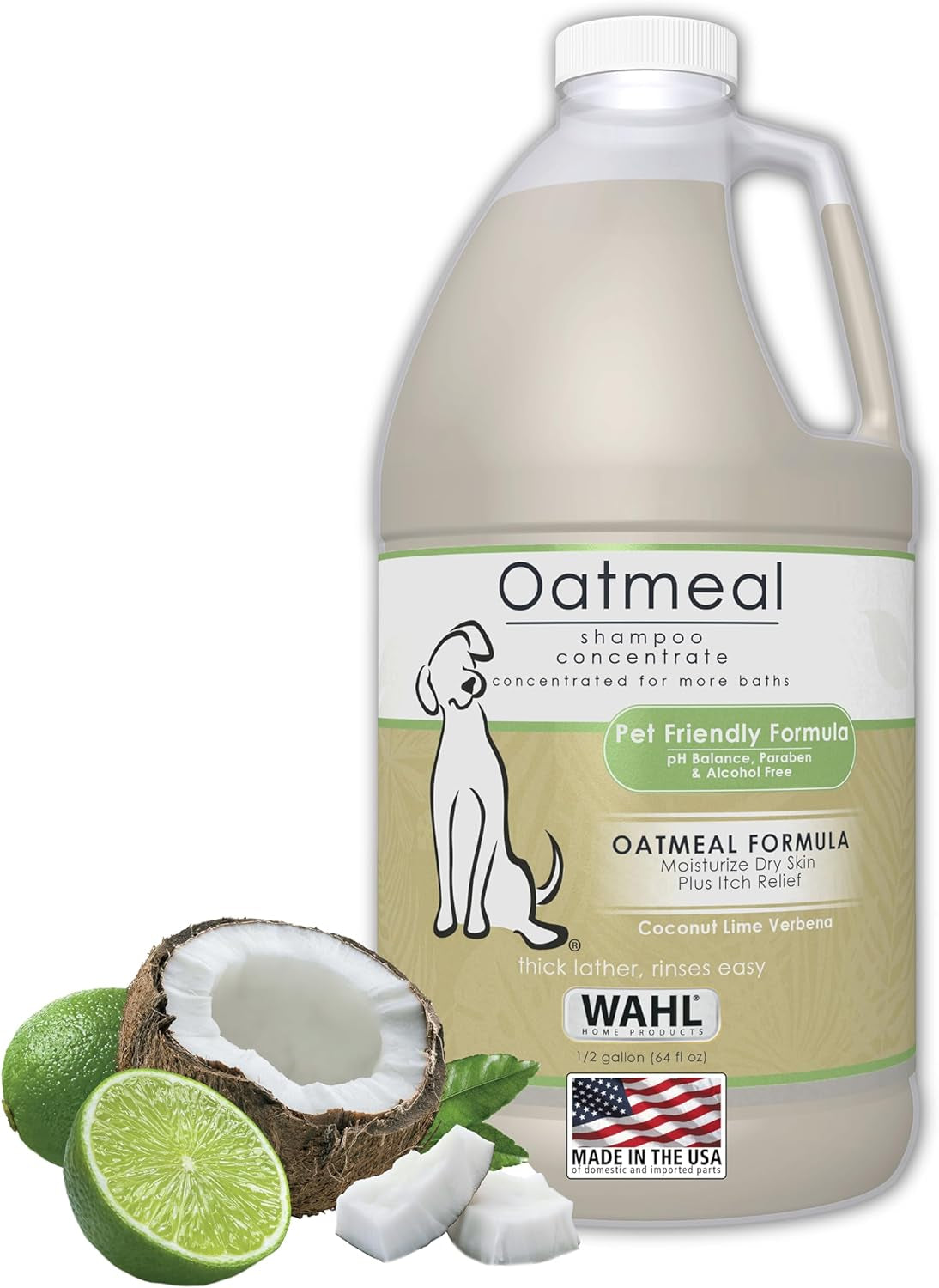 wahl-usa-dry-skin-itch-relief-pet-shampoo-for-dogs-oatmeal-formula-with-coconut-lime-verbena-scent-pet-friendly-formula-24-oz-model-820004a-oatmeal-formula-moisturizes-skin-provides-itch-relief-for-sensitive-skin-dogs-pet-friendly-formula-model-820004a
