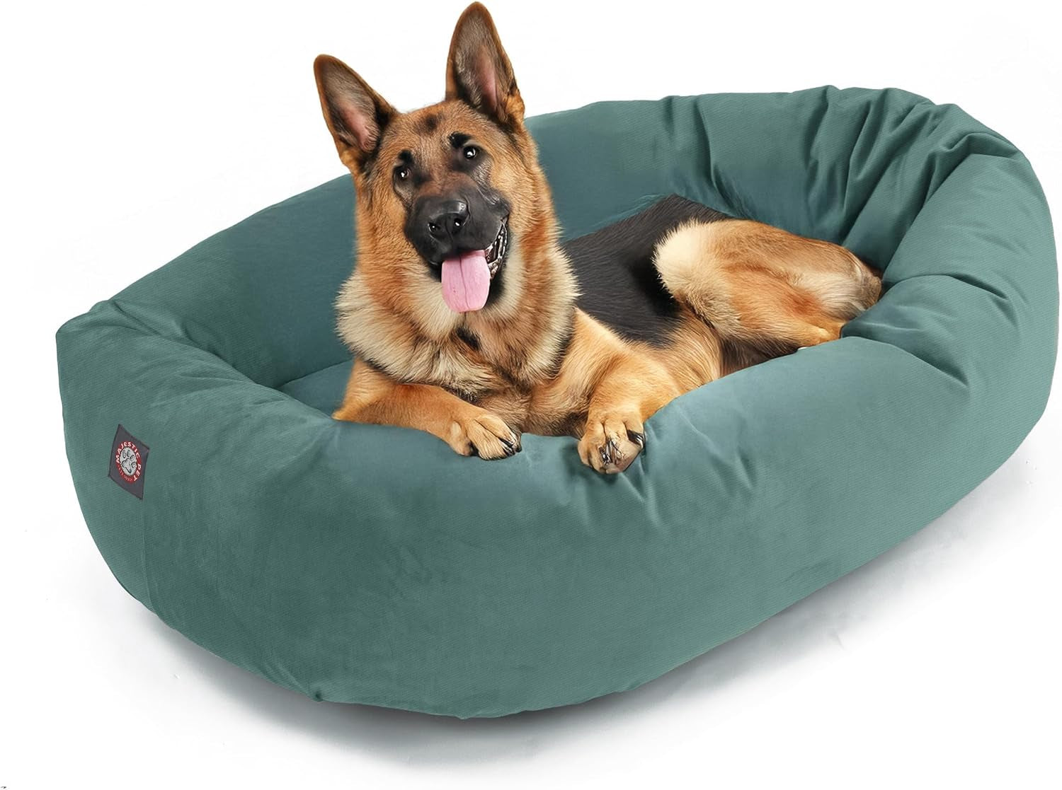 majestic-pet-40-inch-micro-velvet-calming-dog-bed-washable-cozy-soft-round-dog-bed-with-spine-for-head-support-fluffy-donut-dog-bed-40x29x9-inch-round-pet-bed-large-pearl