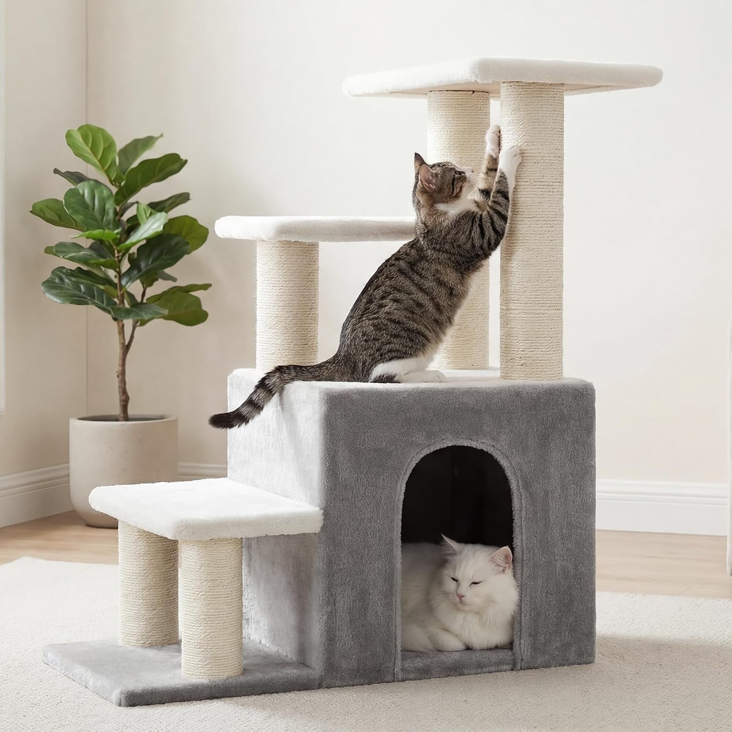heybly-cat-scratching-post-pet-steps-for-indoor-cats-and-dogs-hsp002swwh-small-cat-tree-with-cat-condo-pet-stairs-with-full-wrapped-sisal-posts-soft-plush-fabric-light-gray-white