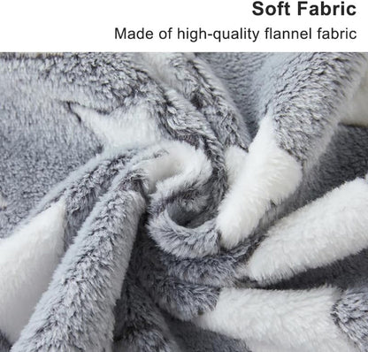 1 Pack 3 Blankets Super Soft Fluffy Premium Fleece Pet Blanket Flannel Paw Printed Throw for Dog Puppy Cat (Small 23X16'', Brown, Pink, White)6